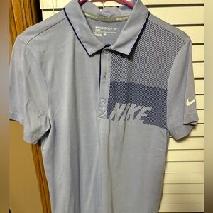 Gray/Blue Nike Golf Polo (S)